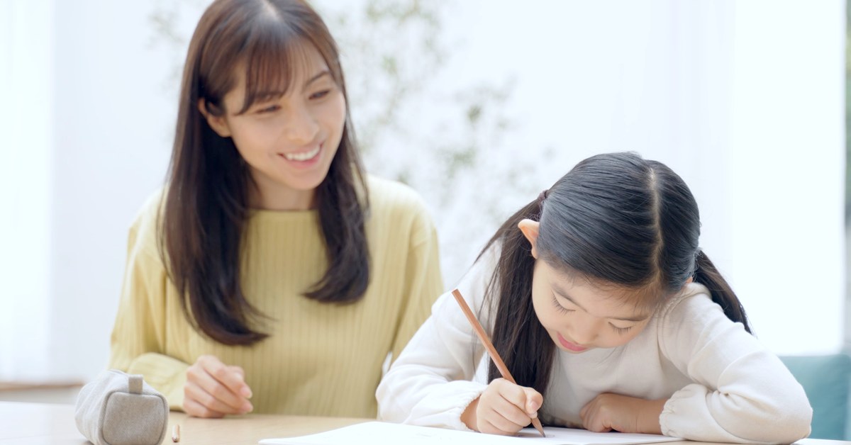 家庭教師と小学生の1対1の指導